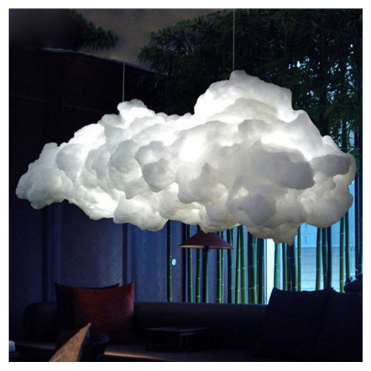 Cloudy Cotton -  DIY Cotton Cloud add the Lights, Creative Floating Clouds for room - (LED LIGHTS NOT INCLUDED)